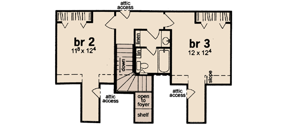 Upper/Second Floor Plan: 18-290