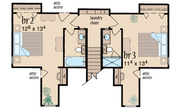 Upper/Second Floor Plan: 18-291