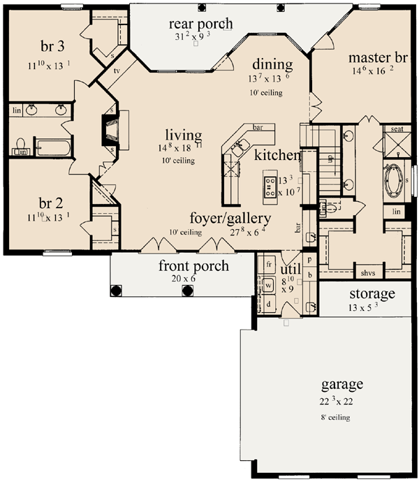 Main Floor Plan: 18-298