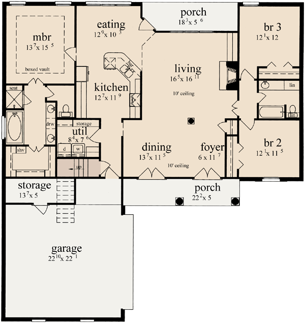 Main Floor Plan: 18-300