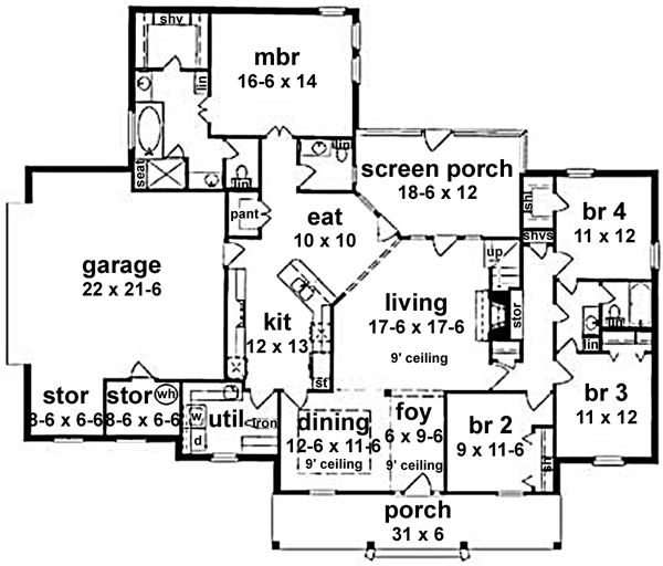 Main Floor Plan: 18-340