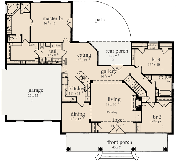 Main Floor Plan: 18-345