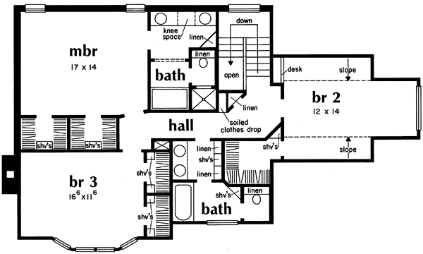 Upper/Second Floor Plan: 18-357