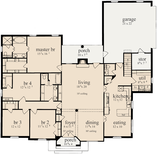 Main Floor Plan: 18-389