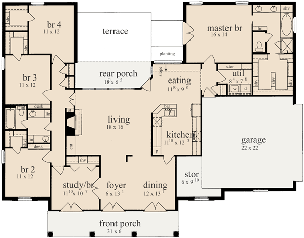 Main Floor Plan: 18-390