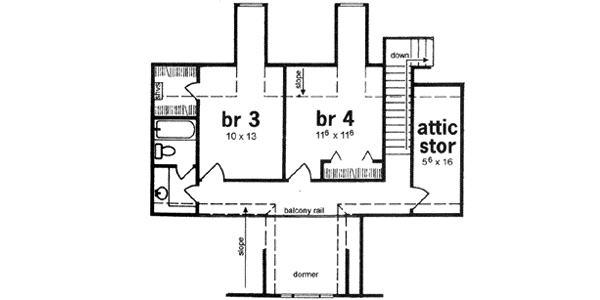 Upper/Second Floor Plan: 18-434