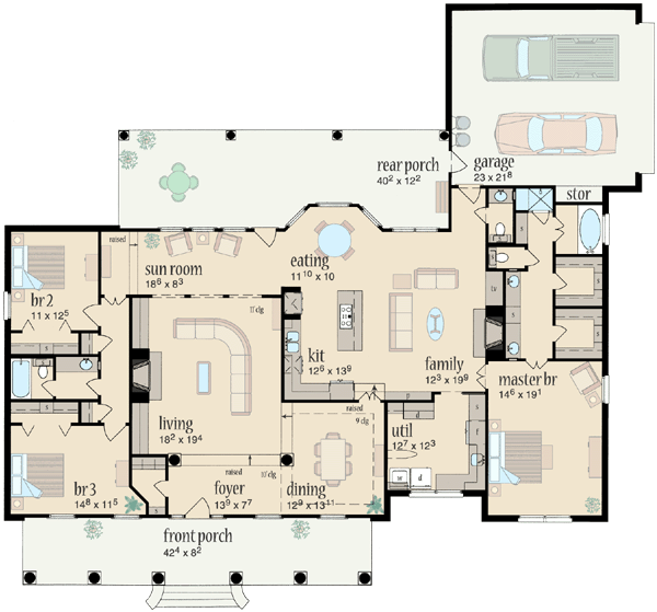 Main Floor Plan: 18-444