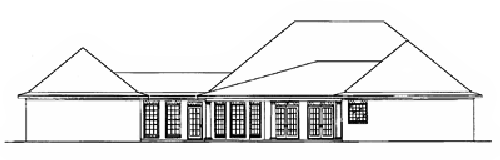 Rear Elevation Plan: 18-459