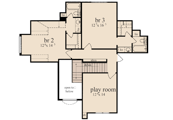 Upper/Second Floor Plan: 18-461
