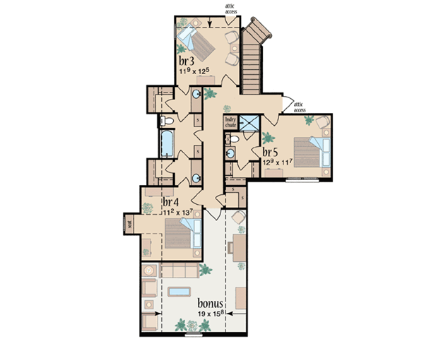 Upper/Second Floor Plan: 18-469