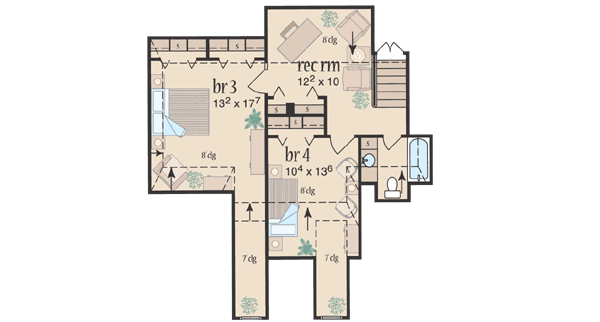 Upper/Second Floor Plan: 18-474