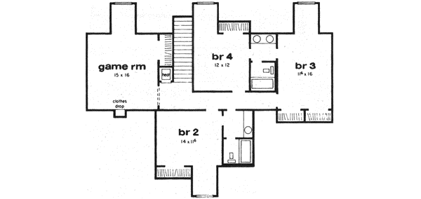 Upper/Second Floor Plan: 18-480