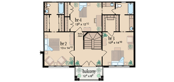 Upper/Second Floor Plan:18-486