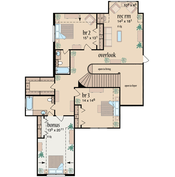 Upper/Second Floor Plan:18-488