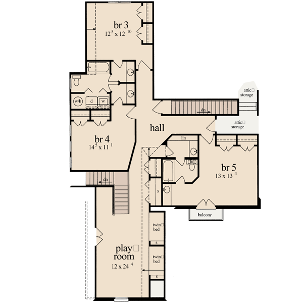 Upper/Second Floor Plan: 18-494