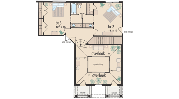Upper/Second Floor Plan: 18-496