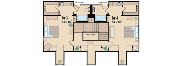 Upper/Second Floor Plan: 18-499