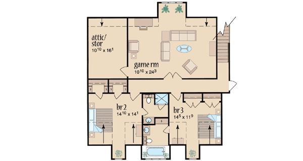 Upper/Second Floor Plan: 18-501