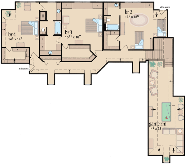 Upper/Second Floor Plan: 18-505