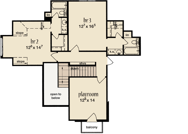 Upper/Second Floor Plan: 18-514
