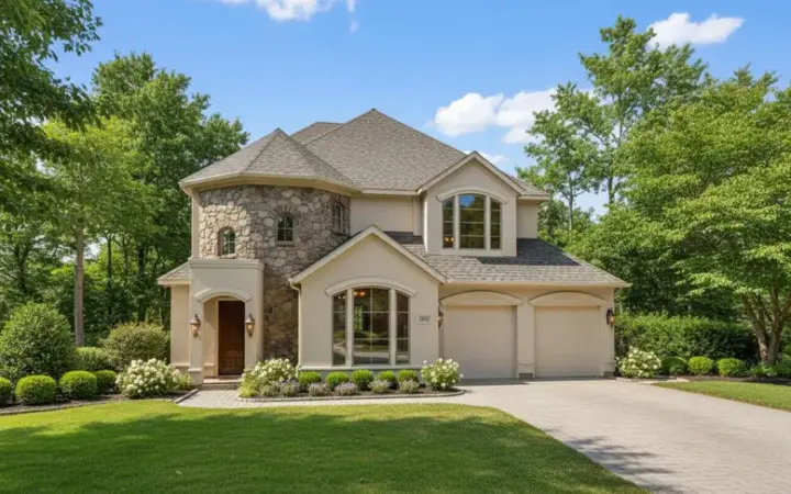 Mediterranean house plans 19-1000 - front exterior, 3,562 sq ft, 4 bed, 3 bath house plans | Monster House Plans