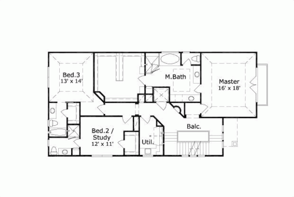 Upper/Second Floor Plan: 19-1005