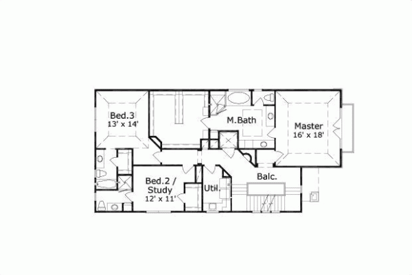 Upper/Second Floor Plan: 19-1007
