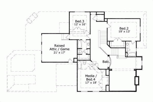Upper/Second Floor Plan: 19-1008