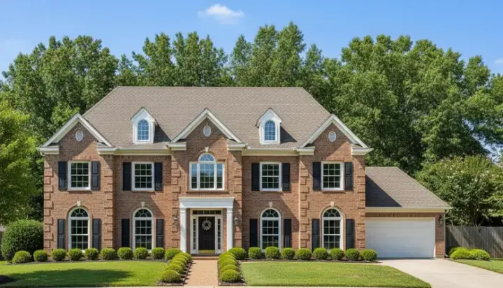 Traditional house plans 19-101 - front exterior, 4,105 sq ft, 4 bed, 4 bath house plans | Monster House Plans
