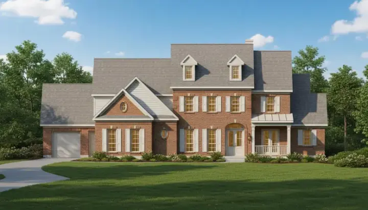 Traditional house plans 19-1011 - front exterior, 5,250 sq ft, 5 bed, 4 bath house plans | Monster House Plans