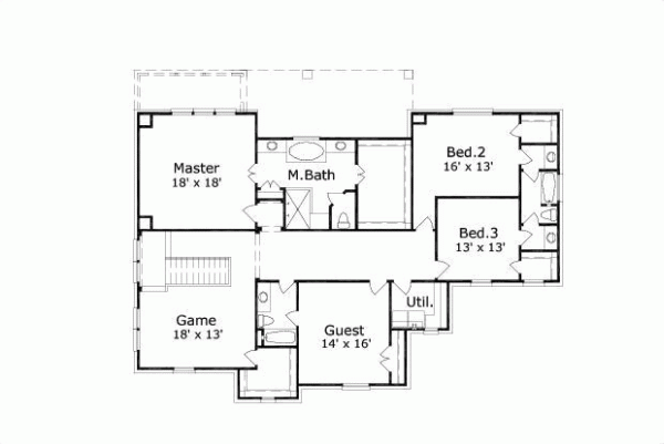 Upper/Second Floor Plan: 19-1012