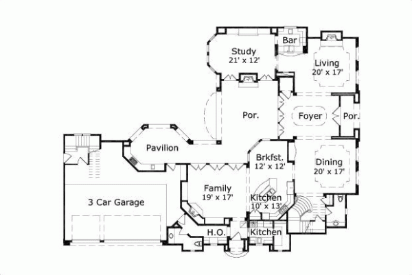 Main Floor Plan: 19-1015