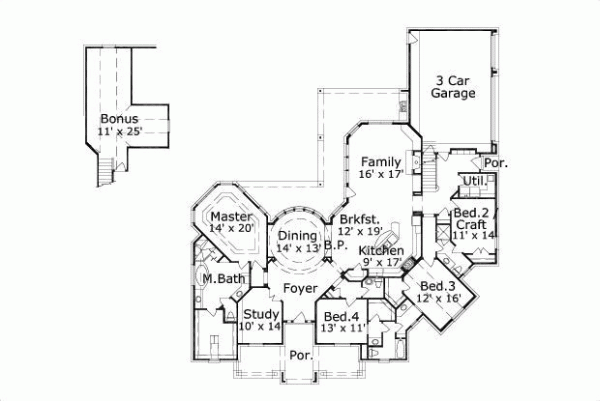 Main Floor Plan: 19-1017