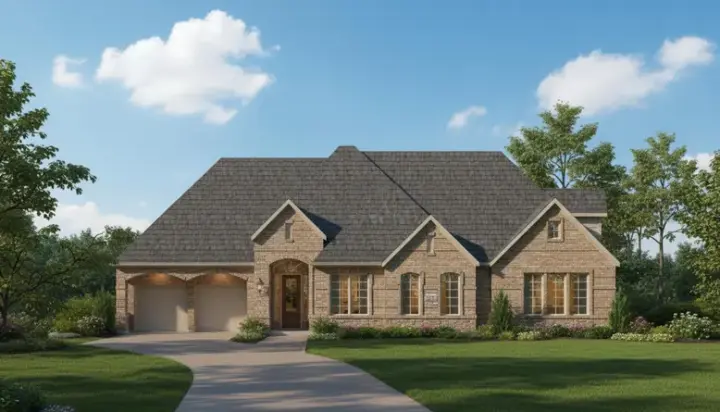 Traditional house plans 19-1019 - front exterior, 2,653 sq ft, 4 bed, 3 bath house plans | Monster House Plans