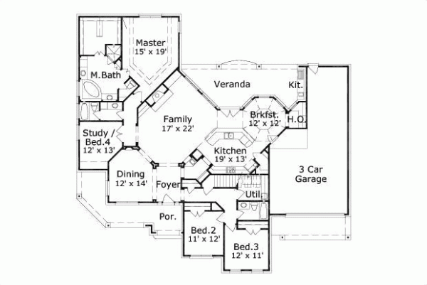 Main Floor Plan: 19-1019