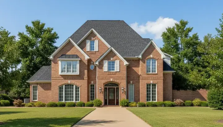 Traditional house plans 19-102 - front exterior, 4,679 sq ft, 5 bed, 3 bath house plans | Monster House Plans