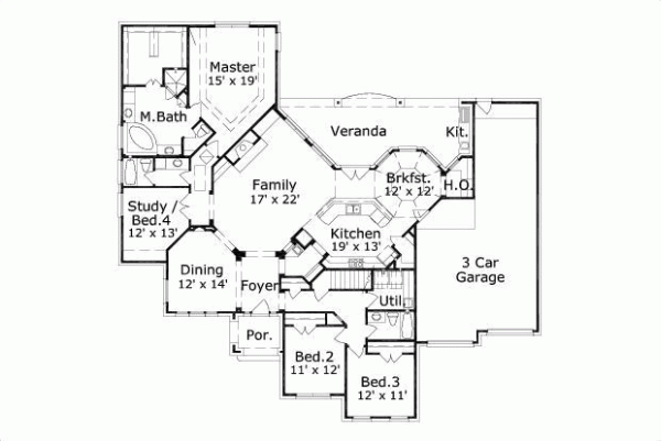Main Floor Plan: 19-1020