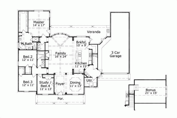 Main Floor Plan: 19-1021