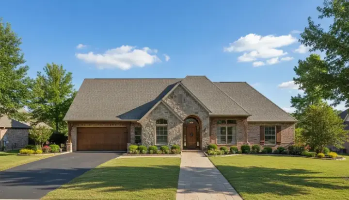 French Country house plans 19-1025 - front exterior, 3,013 sq ft, 4 bed, 2 bath house plans | Monster House Plans