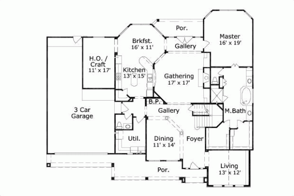 Main Floor Plan: 19-1036