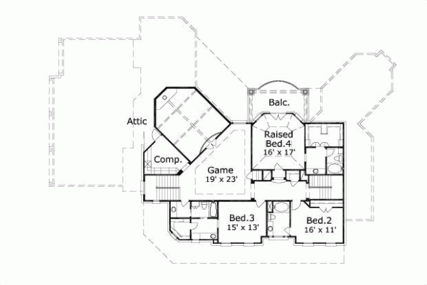 Upper/Second Floor Plan: 19-1038
