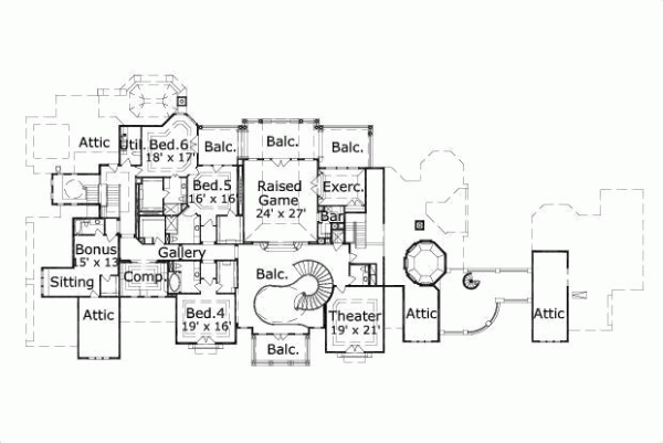 Upper/Second Floor Plan:19-1039