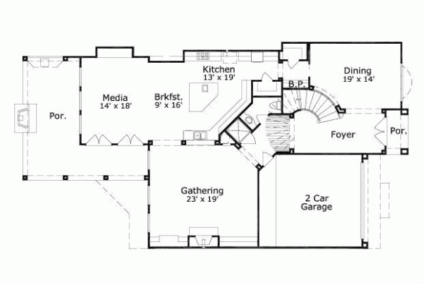 Main Floor Plan: 19-1040