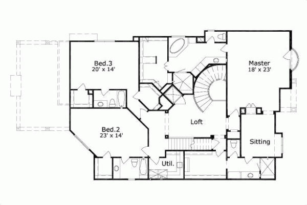 Upper/Second Floor Plan: 19-1040
