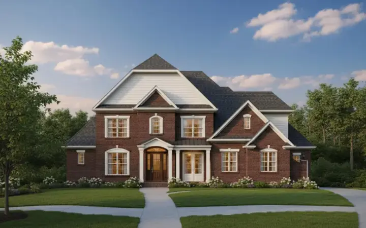 Traditional house plans 19-1042 - front exterior, 4,265 sq ft, 4 bed, 3 bath house plans | Monster House Plans