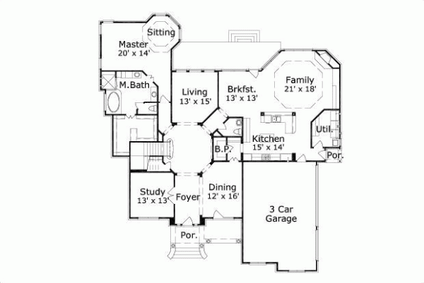 Main Floor Plan: 19-1042