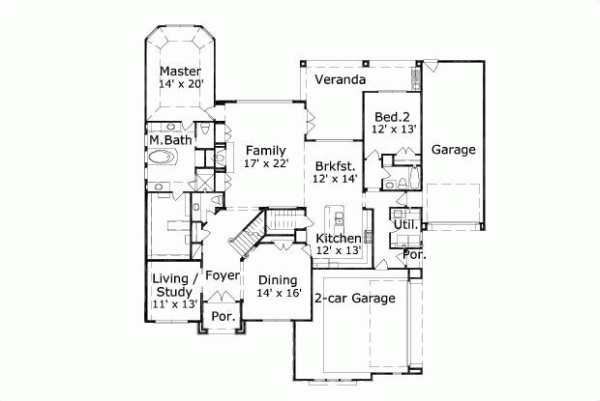 Main Floor Plan: 19-1045