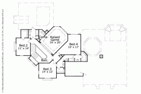 Upper/Second Floor Plan: 19-1046