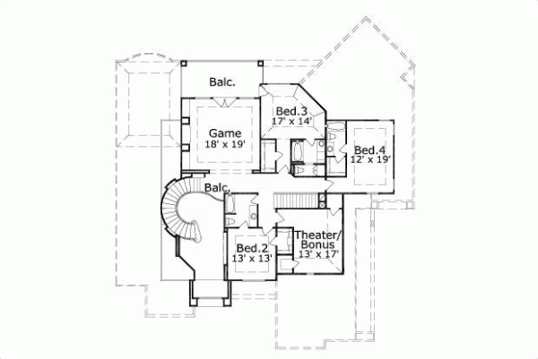 Upper/Second Floor Plan: 19-1050