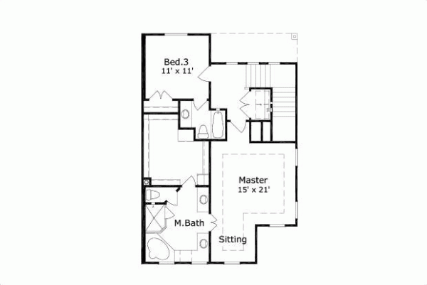 Upper/Second Floor Plan 19-1054